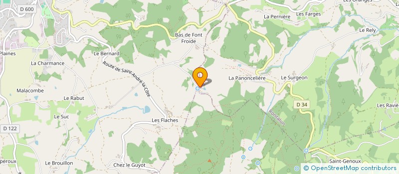 localisation de l'entreprise MADAME FRANCOISE CARTERON  SAINTE-CATHERINE