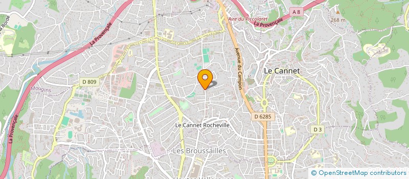 localisation de l'entreprise MADAME FRANCOISE CASSAGNE à LE CANNET