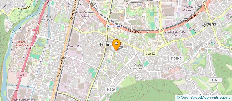 localisation de l'entreprise MADAME FRANCOISE CASSAN  ECHIROLLES