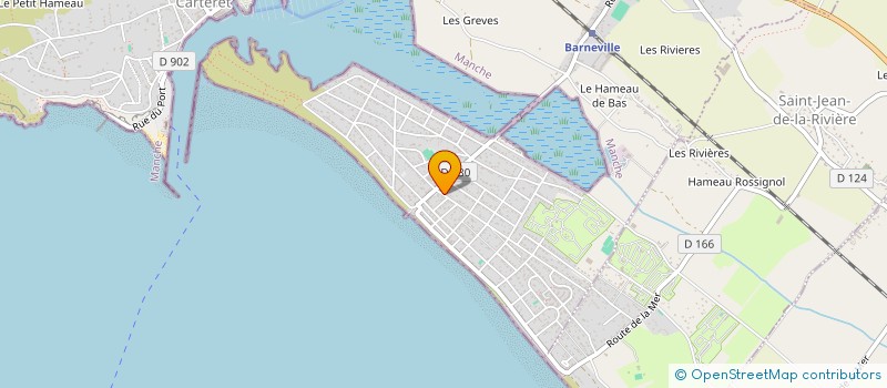 localisation de l'entreprise MADAME FRANCOISE CAUVIN  BARNEVILLE-CARTERET