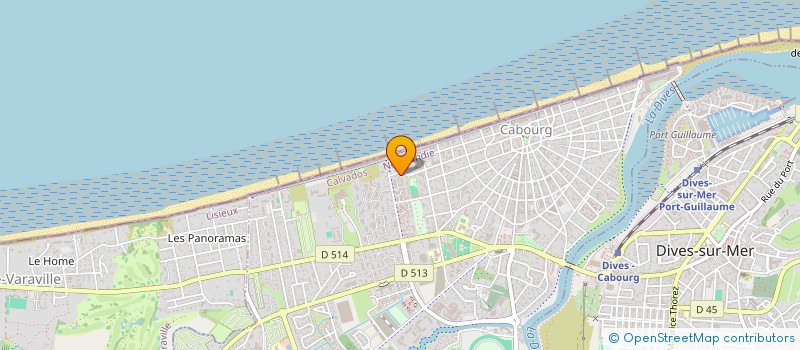 localisation de l'entreprise MADAME FRANCOISE CAVAILLE  CABOURG