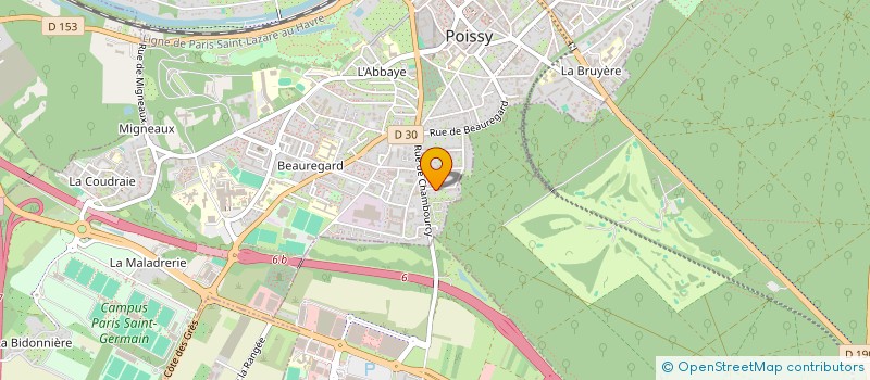 localisation de l'entreprise MADAME FRANCOISE CAVANAT  POISSY