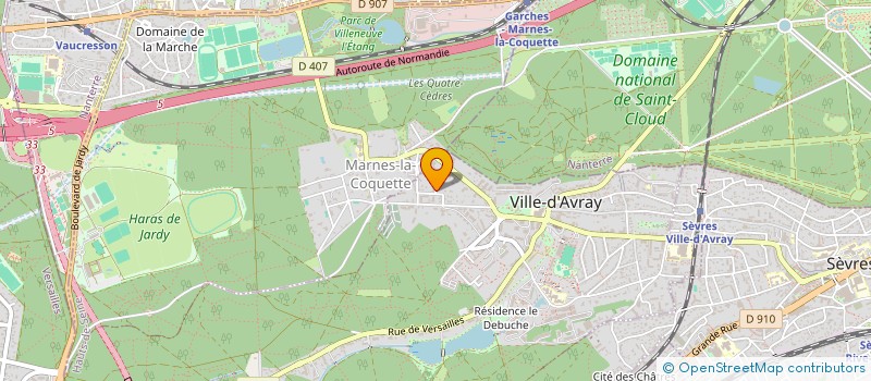 localisation de l'entreprise MADAME FRANCOISE CAZES à VILLE-D'AVRAY