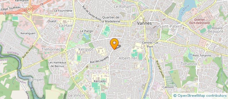localisation de l'entreprise MADAME FRANCOISE CELO à VANNES