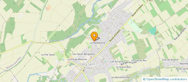localisation de l'entreprise MADAME FRANCOISE CENDRIER  CLERY-SAINT-ANDRE