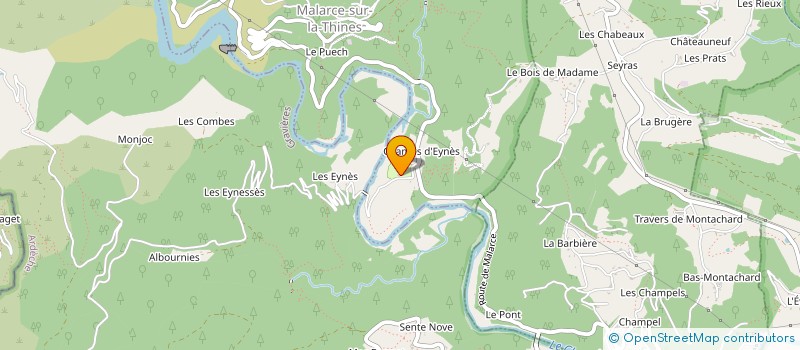 localisation de l'entreprise MADAME FRANCOISE CHAMBON  MALARCE-SUR-LA-THINES