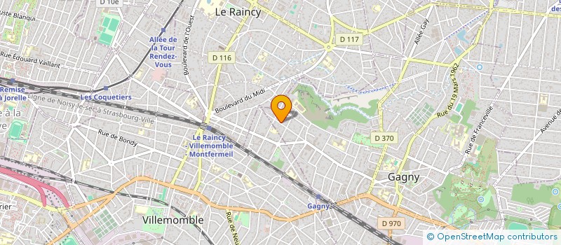 localisation de l'entreprise MADAME FRANCOISE CHANIAUD  GAGNY