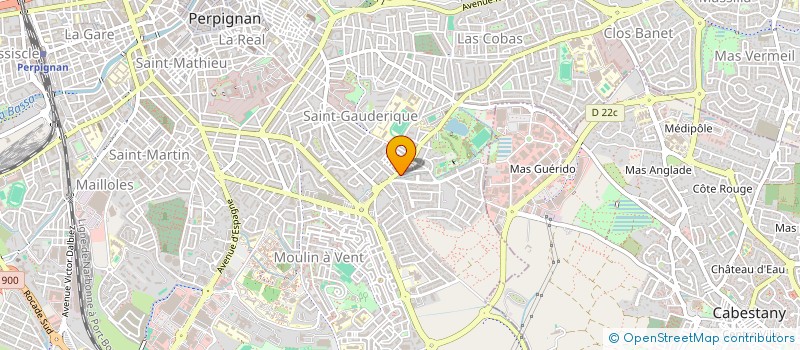 localisation de l'entreprise MADAME FRANCOISE CHANTEREAU  PERPIGNAN