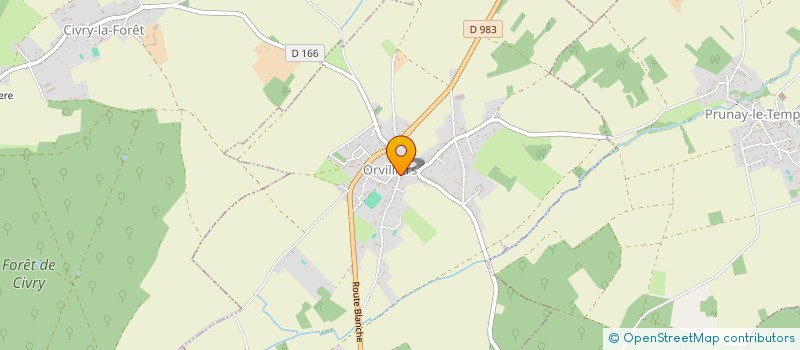 localisation de l'entreprise MADAME FRANCOISE CHAPRON  ORVILLIERS