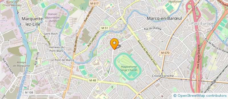 localisation de l'entreprise MADAME FRANCOISE CHARLET à MARCQ-EN-BARŒUL