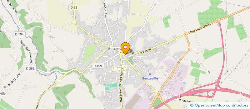 localisation de l'entreprise MADAME FRANCOISE CHARQUET  BEUZEVILLE