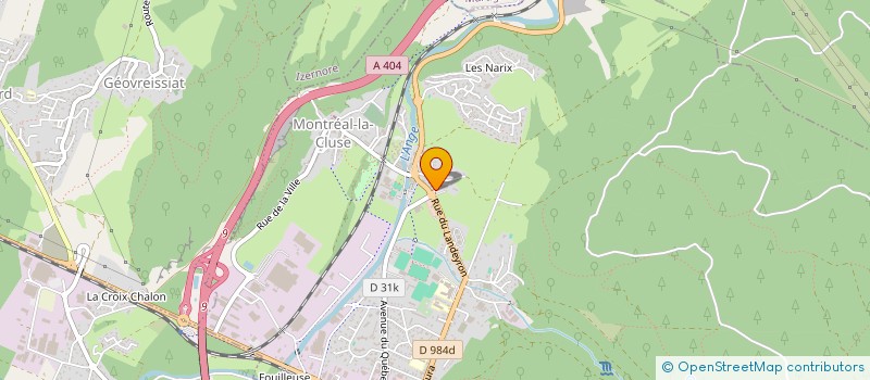 localisation de l'entreprise MADAME FRANCOISE CHARVET  MONTREAL-LA-CLUSE