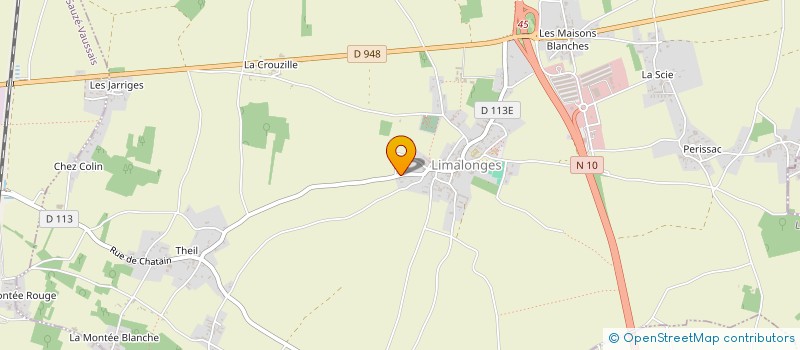 localisation de l'entreprise MADAME FRANCOISE CHAUVERGNE  LIMALONGES