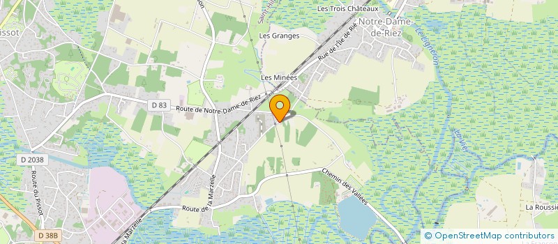 localisation de l'entreprise MADAME FRANCOISE CHAUVIN  SAINT-HILAIRE-DE-RIEZ