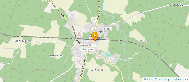 localisation de l'entreprise MADAME FRANCOISE CHAUVIN  YGOS-SAINT-SATURNIN