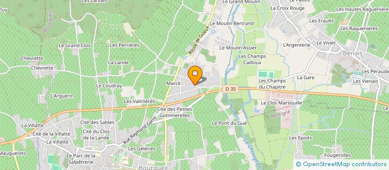 localisation de l'entreprise MADAME FRANCOISE CHENEVREAU  BOURGUEIL