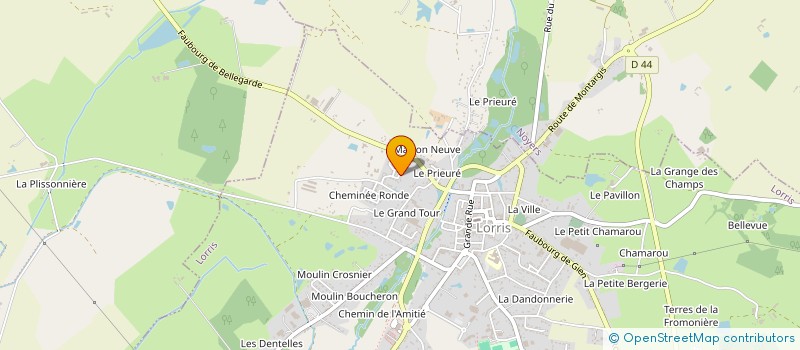 localisation de l'entreprise MADAME FRANCOISE CHERY à LORRIS