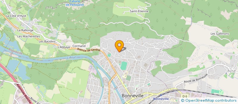 localisation de l'entreprise MADAME FRANCOISE CHESNEY à CONTAMINE-SUR-ARVE