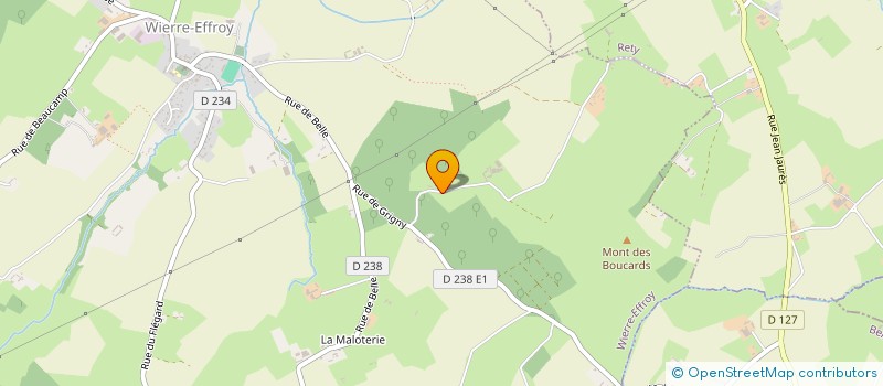 localisation de l'entreprise MADAME FRANCOISE CHEVALIER  WIERRE EFFROY