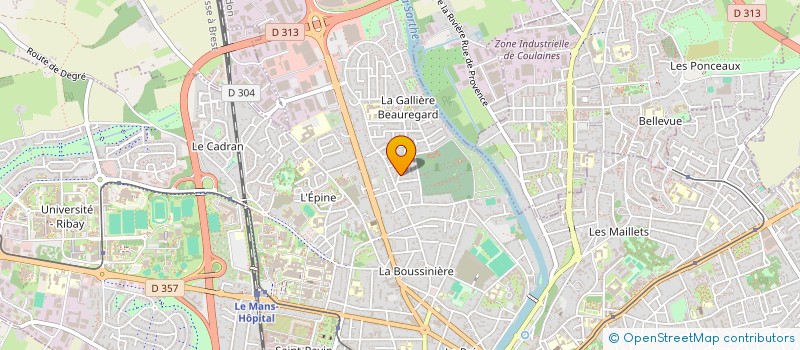 localisation de l'entreprise MADAME FRANCOISE CHEVROLLIER  LE MANS