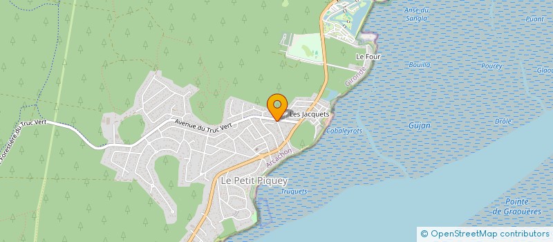 localisation de l'entreprise MADAME FRANCOISE CHOUZENOUX  LEGE-CAP-FERRET