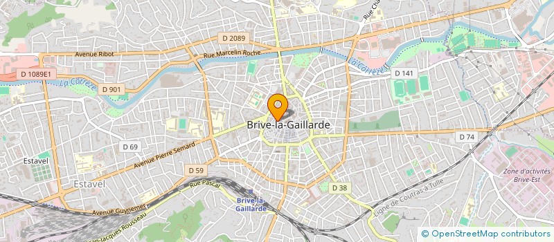 localisation de l'entreprise MADAME FRANCOISE CLAVEL à BRIVE-LA-GAILLARDE