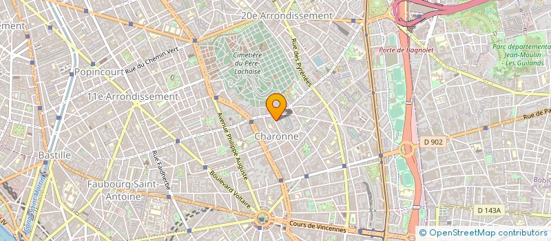 localisation de l'entreprise MADAME FRANCOISE CLAVEL  PARIS