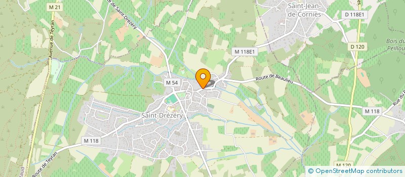 localisation de l'entreprise MADAME FRANCOISE CLAVEL  SAINT-DREZERY