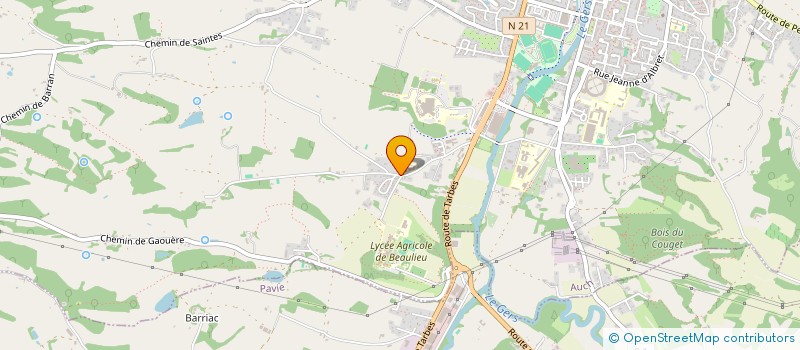 localisation de l'entreprise MADAME FRANCOISE CLAVERIE  AUCH