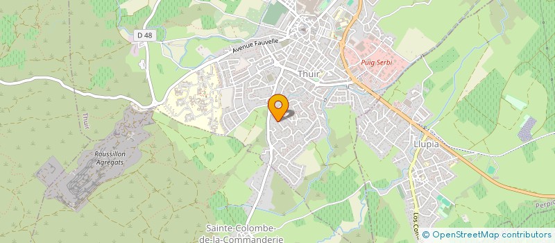 localisation de l'entreprise MADAME FRANCOISE CLEMENT à THUIR