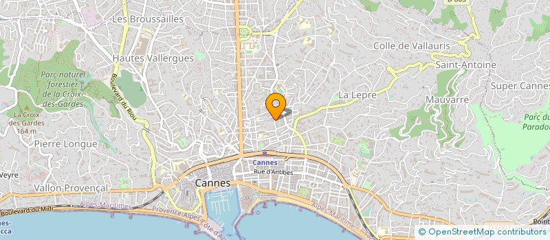 localisation de l'entreprise MADAME FRANCOISE CLOUZEAU à CANNES