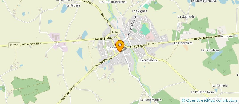 localisation de l'entreprise MADAME FRANCOISE COCHELIN à MONTREVAULT-SUR-EVRE