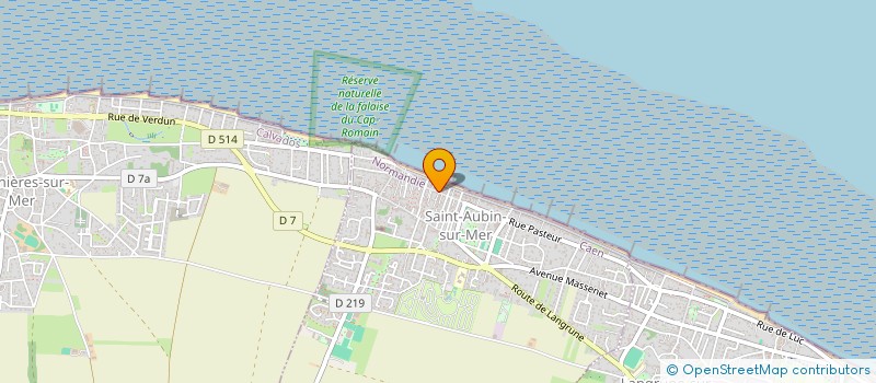 localisation de l'entreprise MADAME FRANCOISE COEUGNET  SAINT-AUBIN-SUR-MER