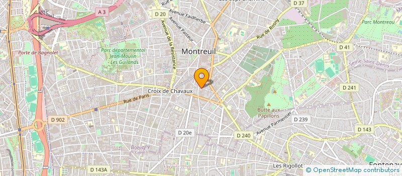 localisation de l'entreprise MADAME FRANCOISE COLAS à MONTREUIL