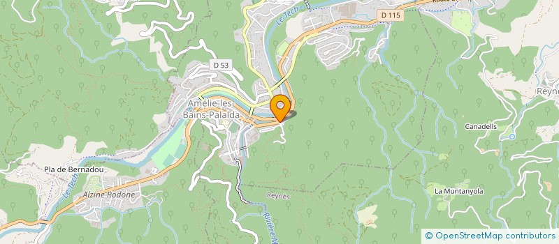 localisation de l'entreprise MADAME FRANCOISE COLL  AMELIE-LES-BAINS-PALALDA