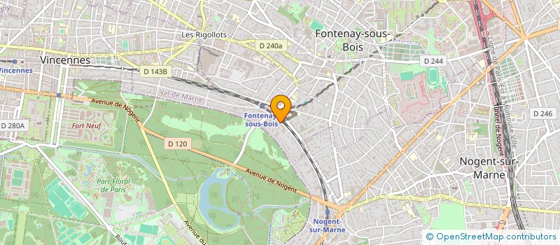 localisation de l'entreprise MADAME FRANCOISE COLLIN à FONTENAY-SOUS-BOIS