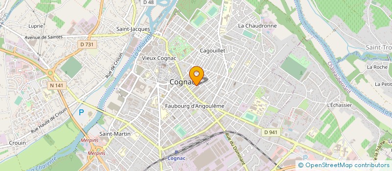 localisation de l'entreprise MADAME FRANCOISE COLOMBEL à COGNAC