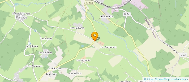 localisation de l'entreprise MADAME FRANCOISE COMBE à MOUTIERS-EN-PUISAYE