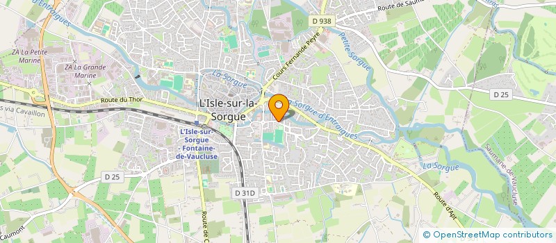 localisation de l'entreprise MADAME FRANCOISE COMPIN à L'ISLE-SUR-LA-SORGUE