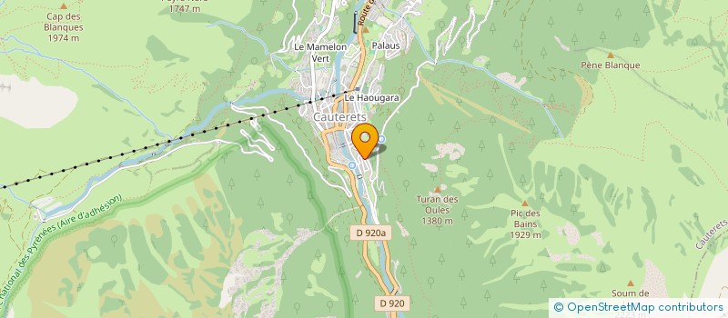 localisation de l'entreprise MADAME FRANCOISE CONTI  CAUTERETS