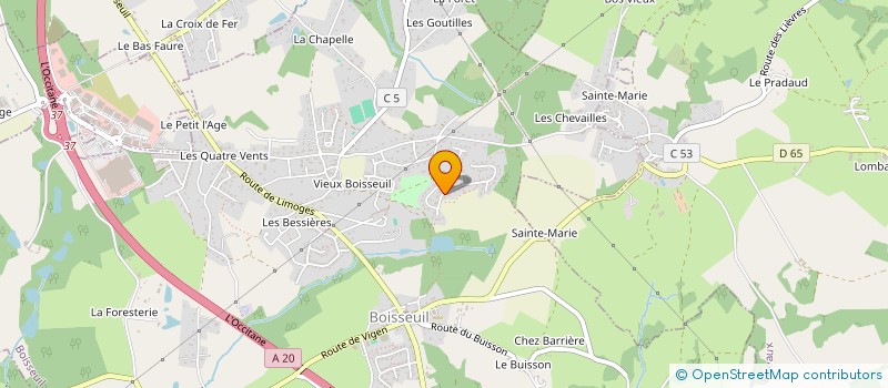 localisation de l'entreprise MADAME FRANCOISE CORBU à LIMOGES