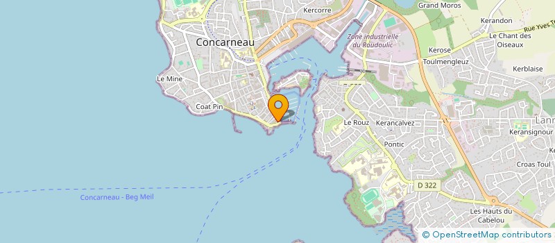 localisation de l'entreprise MADAME FRANCOISE CORCOS à CONCARNEAU
