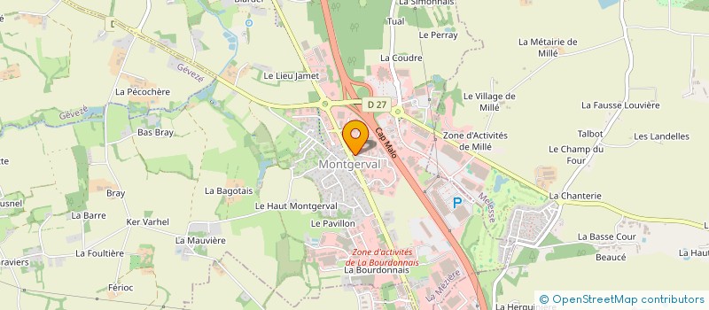 localisation de l'entreprise MADAME FRANCOISE COROLLER à LA MEZIERE
