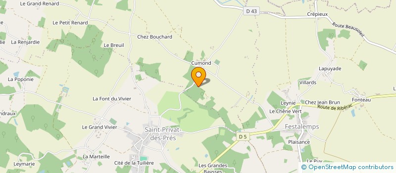 localisation de l'entreprise MADAME FRANCOISE CORSELIS à PARCOUL-CHENAUD