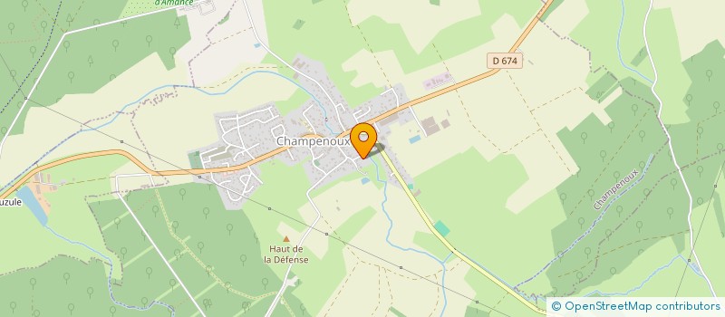 localisation de l'entreprise MADAME FRANCOISE COSSERAT  CHAMPENOUX