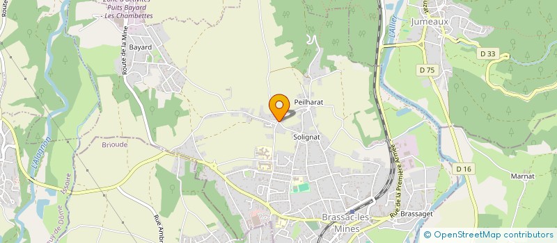 localisation de l'entreprise MADAME FRANCOISE COSTE  BRASSAC-LES-MINES