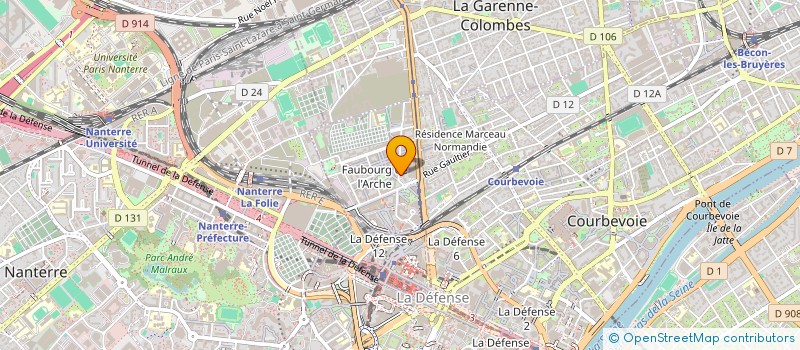 localisation de l'entreprise MADAME FRANCOISE COTE à COURBEVOIE