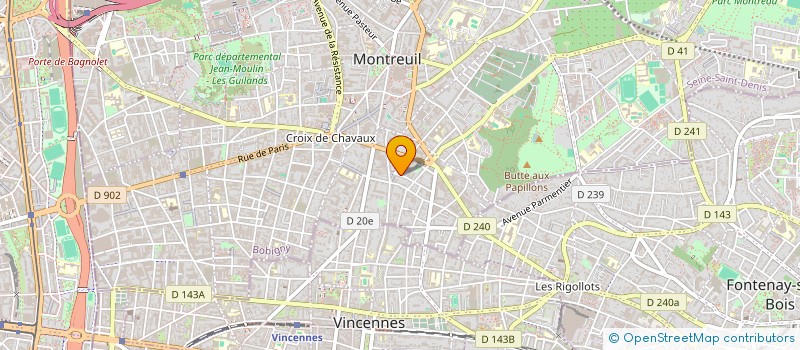 localisation de l'entreprise MADAME FRANCOISE COUDERT à MONTREUIL