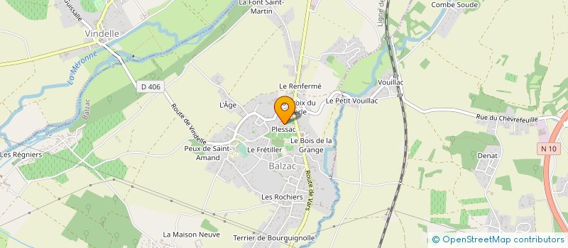 localisation de l'entreprise MADAME FRANCOISE COUDERT  BALZAC