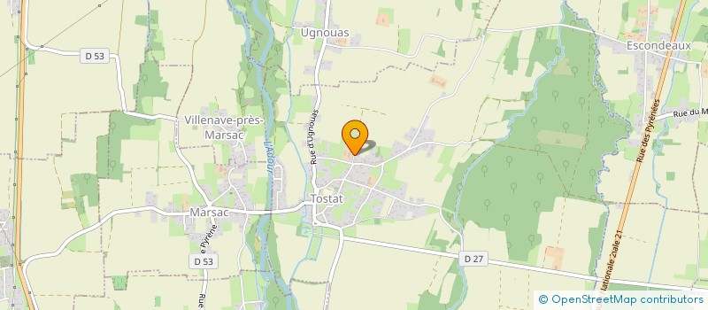 localisation de l'entreprise MADAME FRANCOISE COUMES  TOSTAT